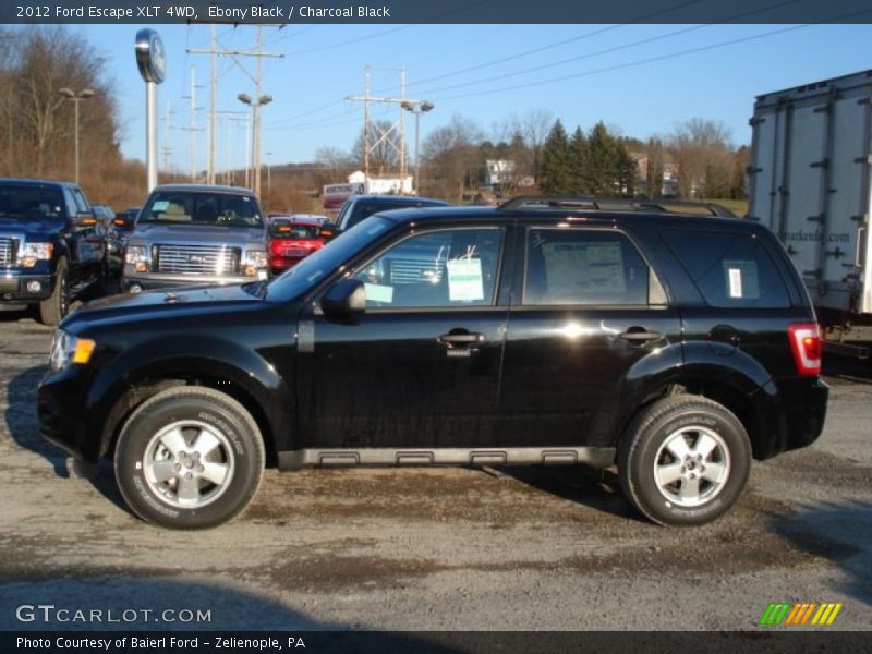 Ebony Black / Charcoal Black 2012 Ford Escape XLT 4WD
