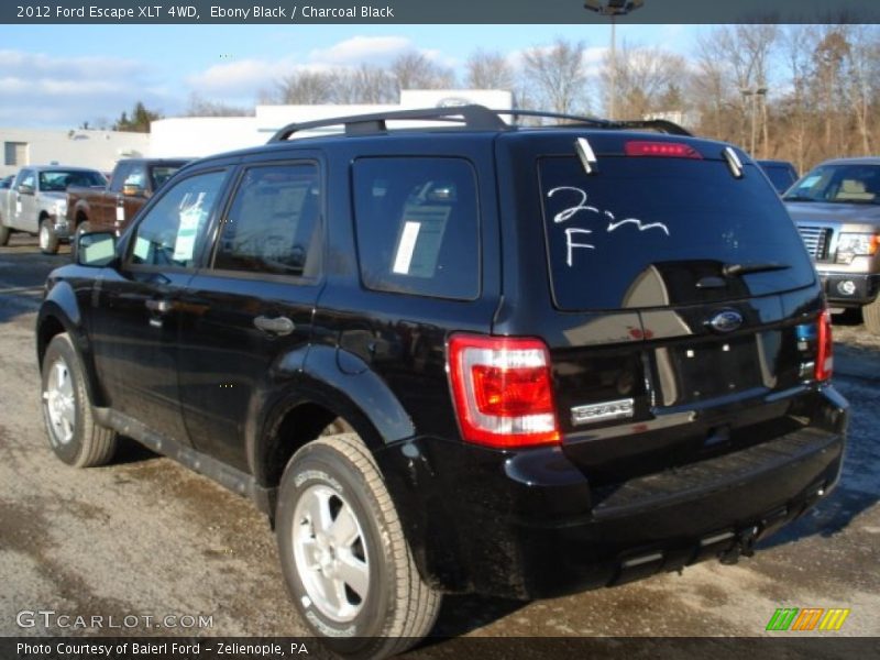 Ebony Black / Charcoal Black 2012 Ford Escape XLT 4WD