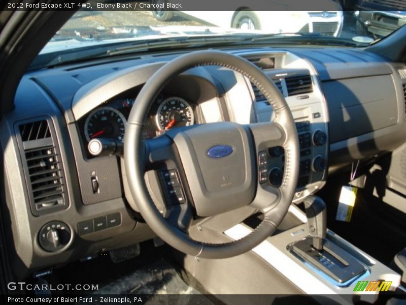 Ebony Black / Charcoal Black 2012 Ford Escape XLT 4WD