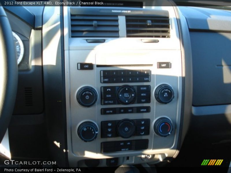 Ebony Black / Charcoal Black 2012 Ford Escape XLT 4WD