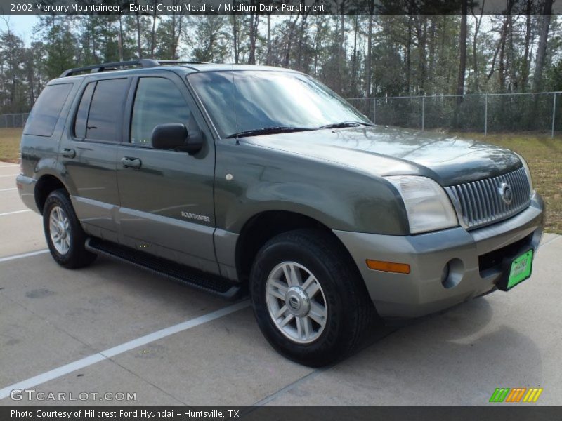 Estate Green Metallic / Medium Dark Parchment 2002 Mercury Mountaineer