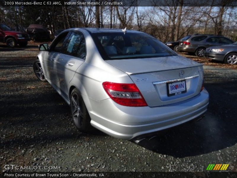 Iridium Silver Metallic / Grey/Black 2009 Mercedes-Benz C 63 AMG