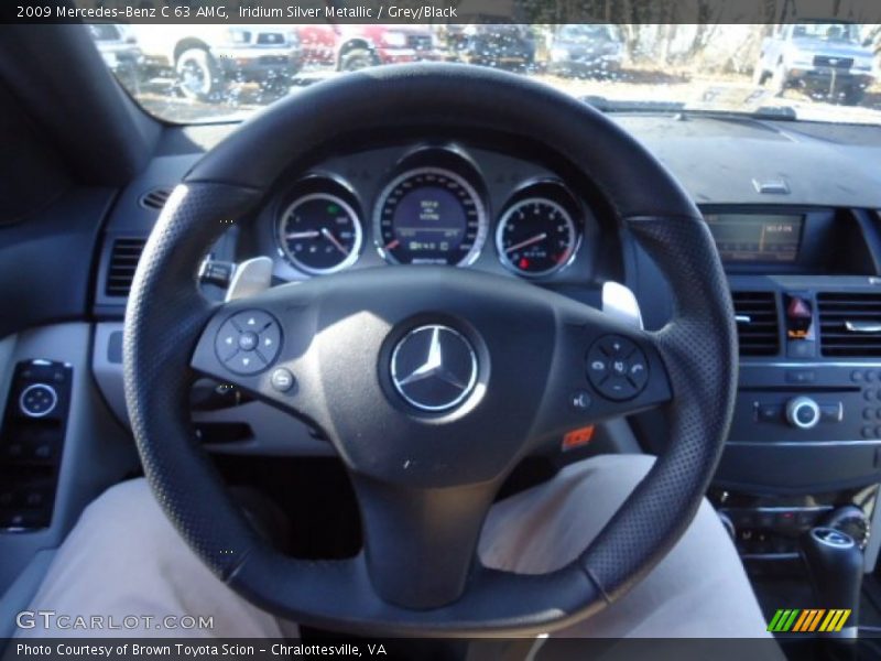 Iridium Silver Metallic / Grey/Black 2009 Mercedes-Benz C 63 AMG