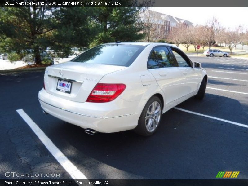 Arctic White / Black 2012 Mercedes-Benz C 300 Luxury 4Matic