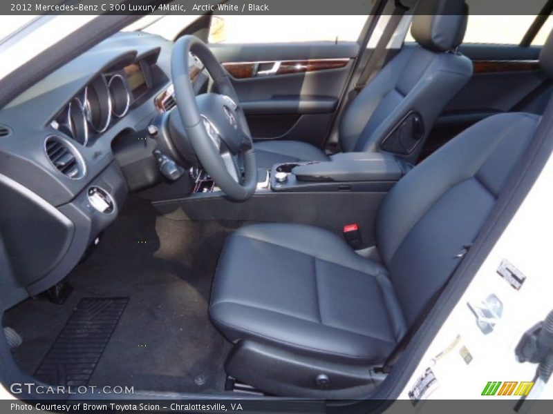 Arctic White / Black 2012 Mercedes-Benz C 300 Luxury 4Matic