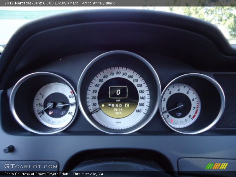 Arctic White / Black 2012 Mercedes-Benz C 300 Luxury 4Matic
