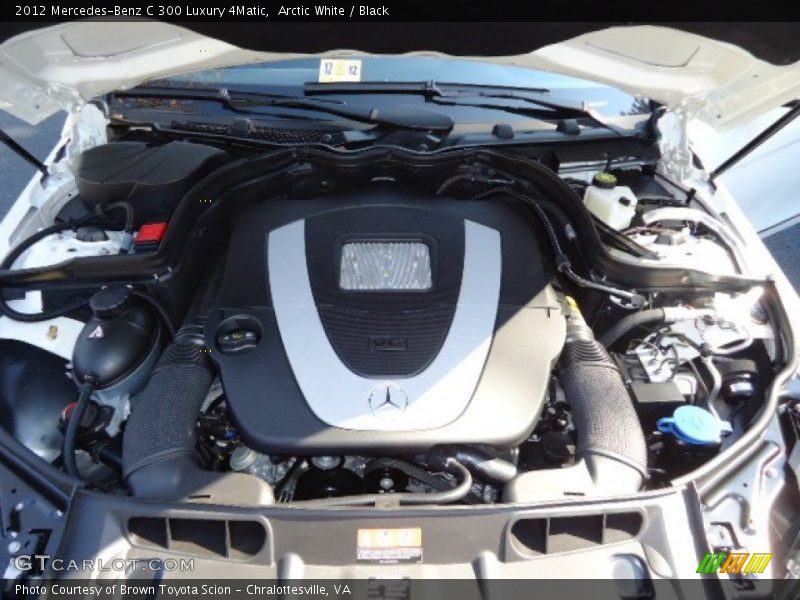 Arctic White / Black 2012 Mercedes-Benz C 300 Luxury 4Matic