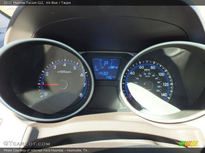 Iris Blue / Taupe 2012 Hyundai Tucson GLS