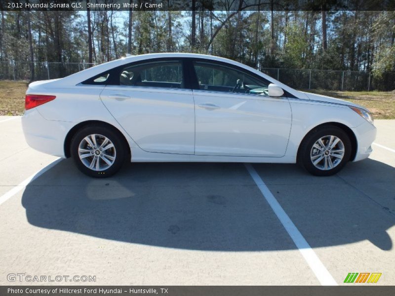 Shimmering White / Camel 2012 Hyundai Sonata GLS