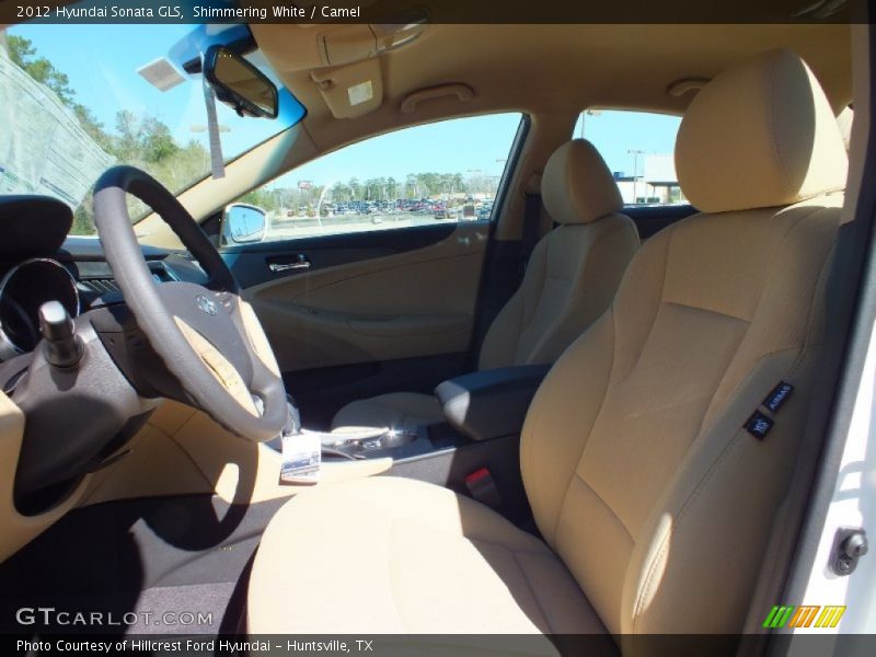 Shimmering White / Camel 2012 Hyundai Sonata GLS