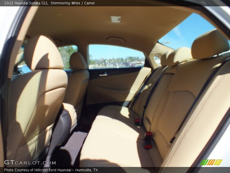 Shimmering White / Camel 2012 Hyundai Sonata GLS