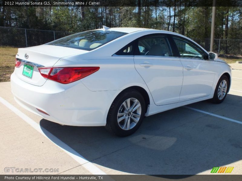 Shimmering White / Camel 2012 Hyundai Sonata GLS