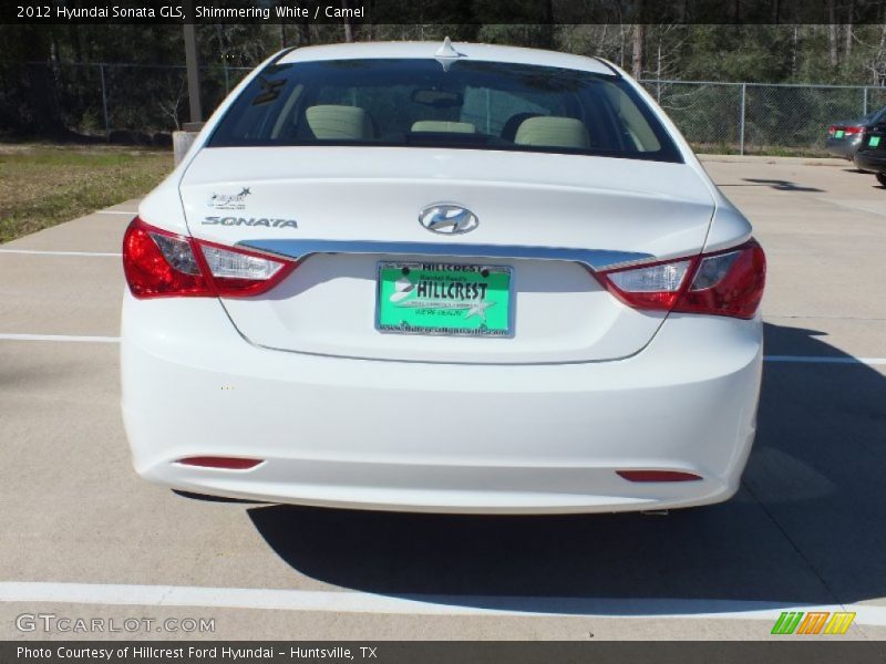 Shimmering White / Camel 2012 Hyundai Sonata GLS