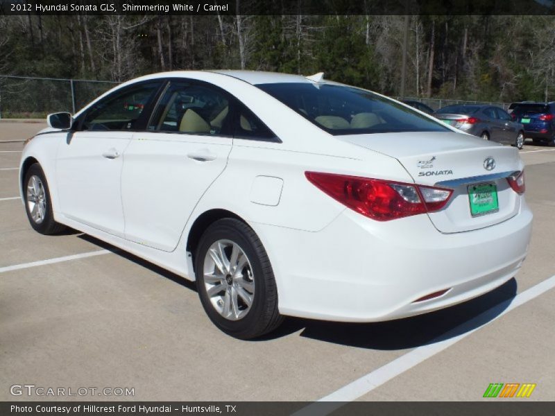 Shimmering White / Camel 2012 Hyundai Sonata GLS