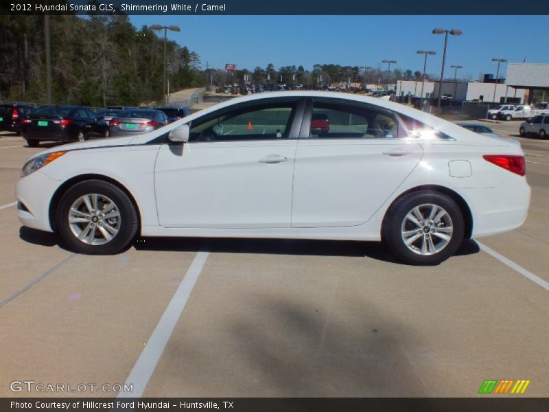 Shimmering White / Camel 2012 Hyundai Sonata GLS