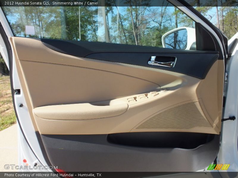 Shimmering White / Camel 2012 Hyundai Sonata GLS