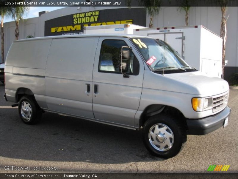 Silver Metallic / Medium Gray 1996 Ford E Series Van E250 Cargo