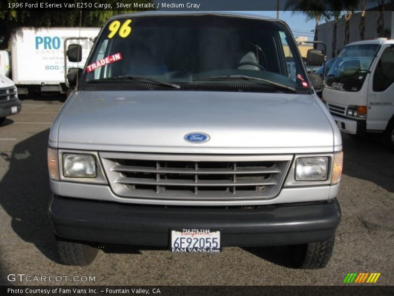Silver Metallic / Medium Gray 1996 Ford E Series Van E250 Cargo