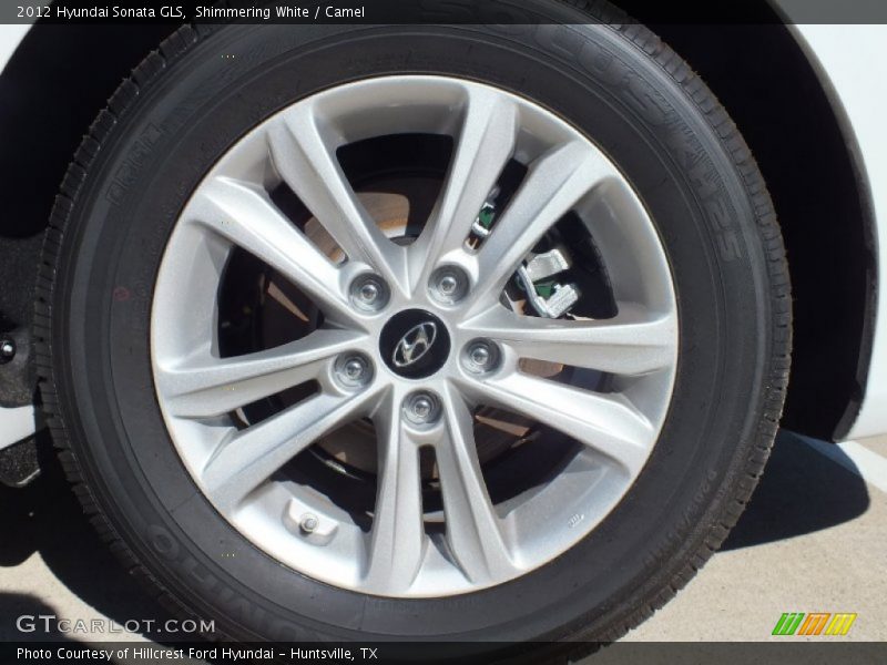 Shimmering White / Camel 2012 Hyundai Sonata GLS