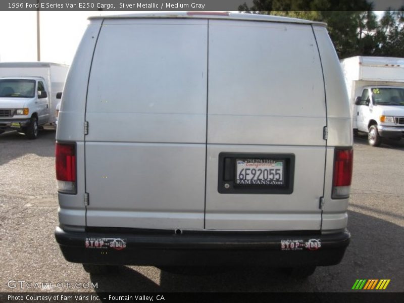 Silver Metallic / Medium Gray 1996 Ford E Series Van E250 Cargo