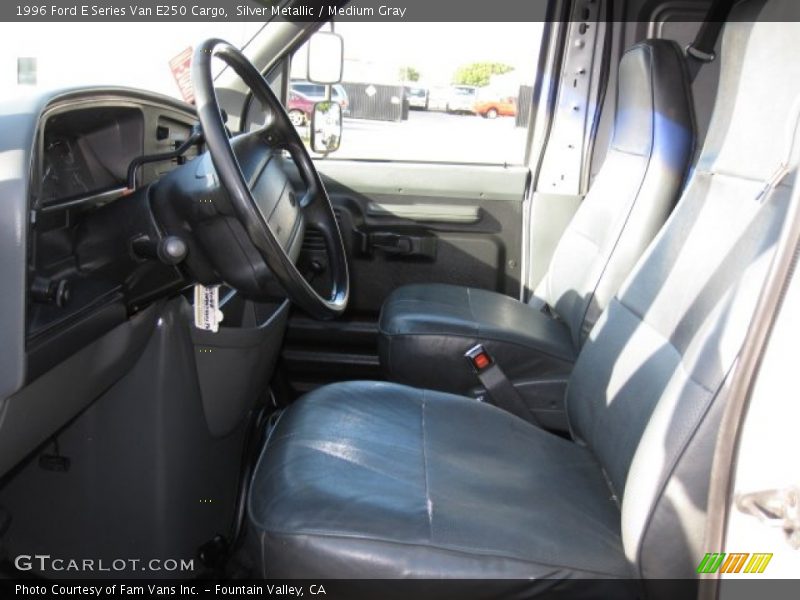 Silver Metallic / Medium Gray 1996 Ford E Series Van E250 Cargo