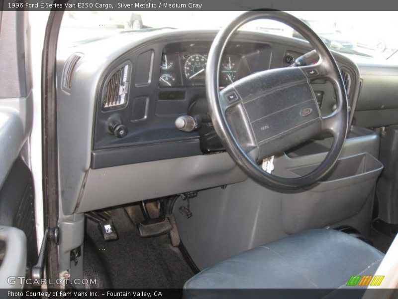Silver Metallic / Medium Gray 1996 Ford E Series Van E250 Cargo
