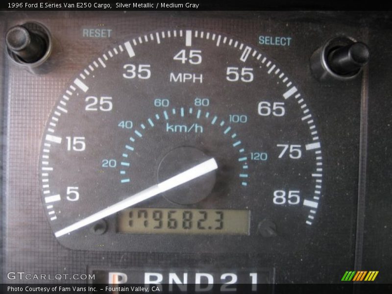 Silver Metallic / Medium Gray 1996 Ford E Series Van E250 Cargo