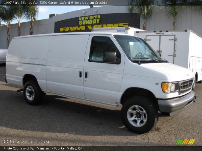 Oxford White / Medium Graphite 1997 Ford E Series Van E350 Cargo