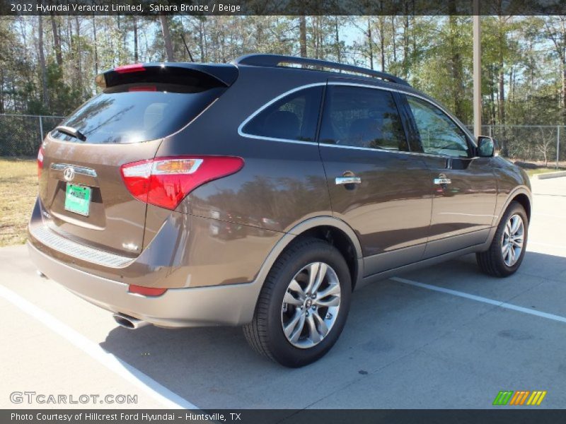 Sahara Bronze / Beige 2012 Hyundai Veracruz Limited