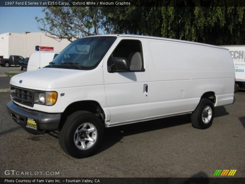 Oxford White / Medium Graphite 1997 Ford E Series Van E350 Cargo