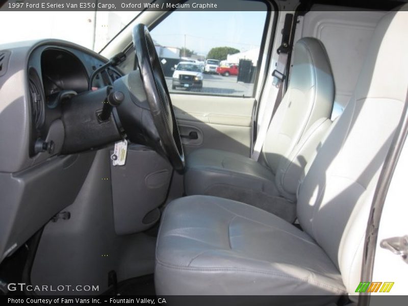 Oxford White / Medium Graphite 1997 Ford E Series Van E350 Cargo