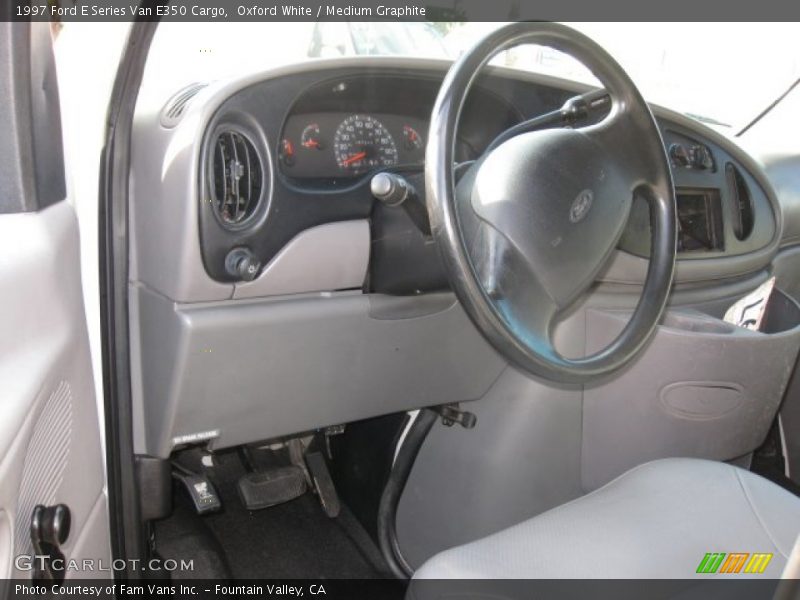Oxford White / Medium Graphite 1997 Ford E Series Van E350 Cargo
