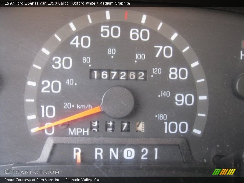 Oxford White / Medium Graphite 1997 Ford E Series Van E350 Cargo