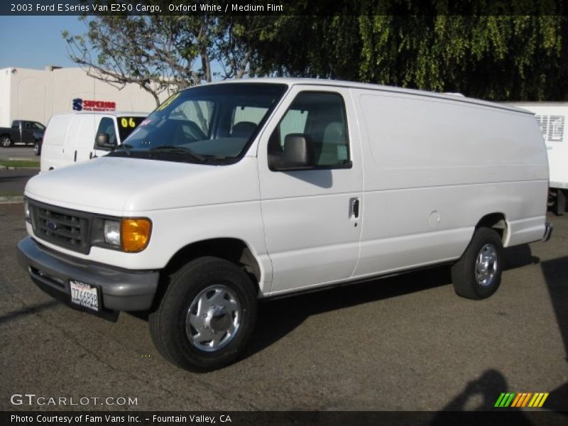 Oxford White / Medium Flint 2003 Ford E Series Van E250 Cargo