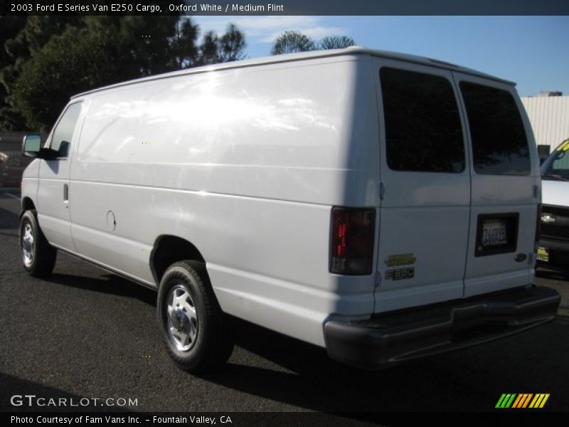 Oxford White / Medium Flint 2003 Ford E Series Van E250 Cargo