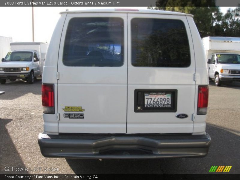 Oxford White / Medium Flint 2003 Ford E Series Van E250 Cargo