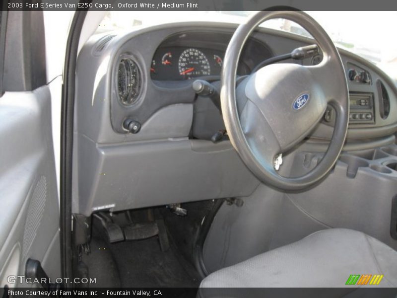 Oxford White / Medium Flint 2003 Ford E Series Van E250 Cargo