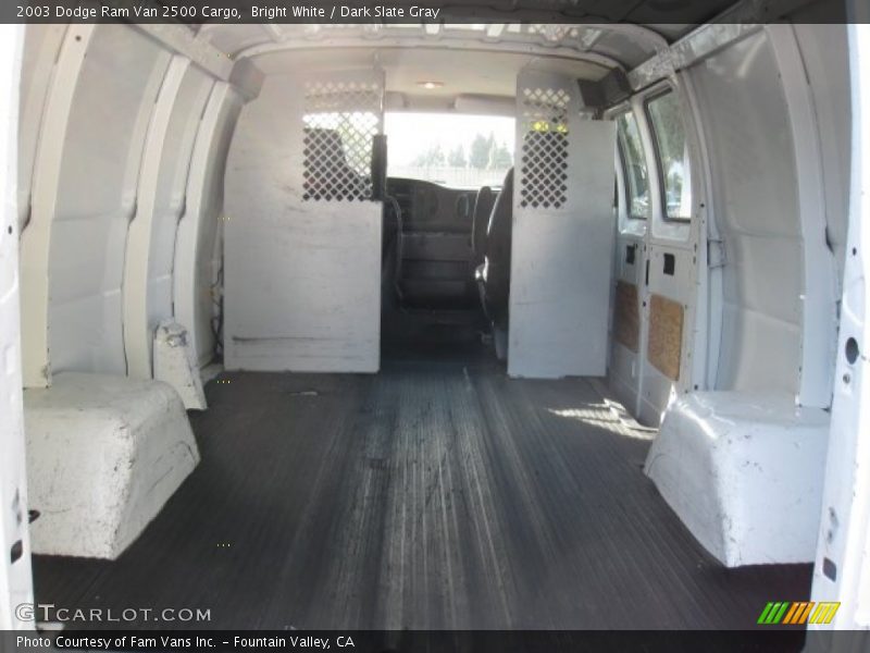 Bright White / Dark Slate Gray 2003 Dodge Ram Van 2500 Cargo