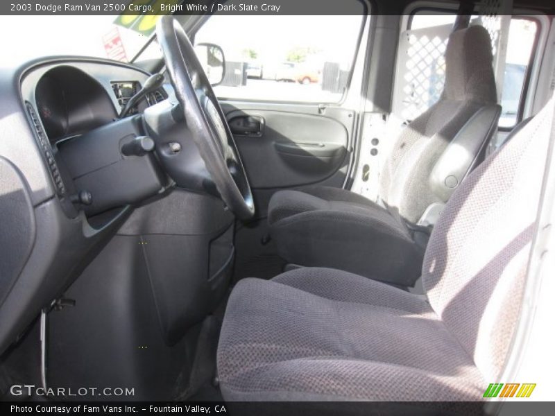 Bright White / Dark Slate Gray 2003 Dodge Ram Van 2500 Cargo