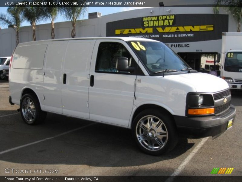 Summit White / Medium Dark Pewter 2006 Chevrolet Express 1500 Cargo Van