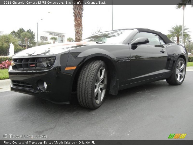 Black / Inferno Orange/Black 2012 Chevrolet Camaro LT/RS Convertible
