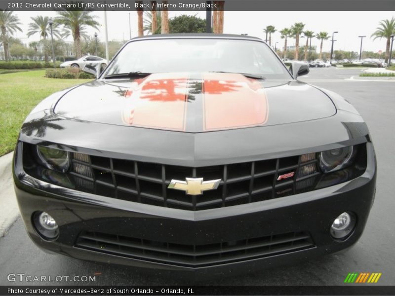 Black / Inferno Orange/Black 2012 Chevrolet Camaro LT/RS Convertible