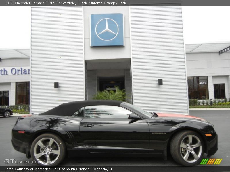 Black / Inferno Orange/Black 2012 Chevrolet Camaro LT/RS Convertible