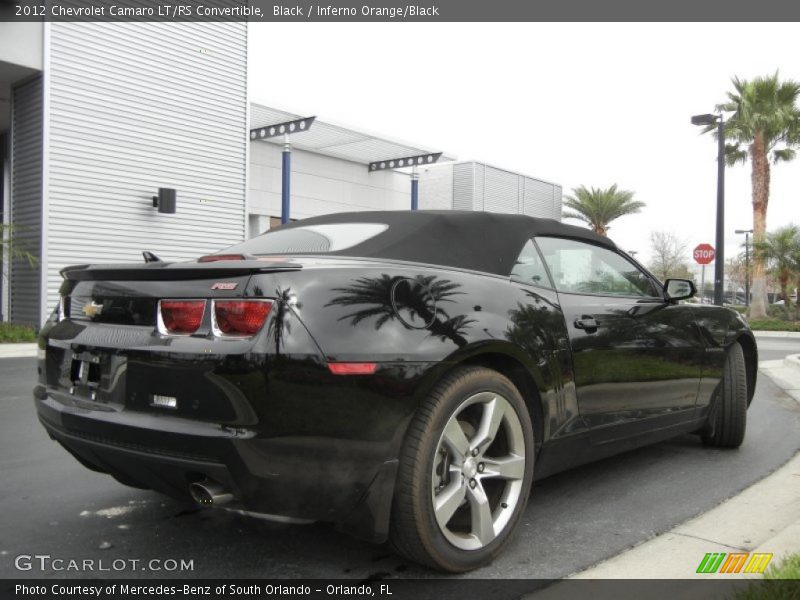 Black / Inferno Orange/Black 2012 Chevrolet Camaro LT/RS Convertible