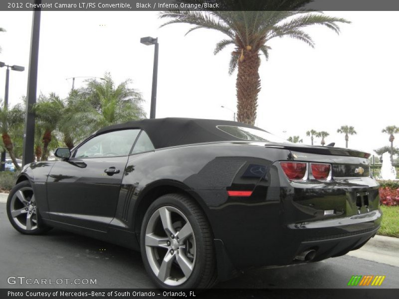 Black / Inferno Orange/Black 2012 Chevrolet Camaro LT/RS Convertible
