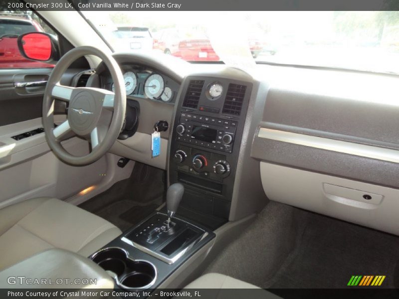 Cool Vanilla White / Dark Slate Gray 2008 Chrysler 300 LX