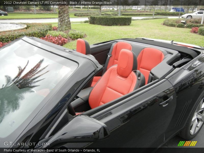 Black / Inferno Orange/Black 2012 Chevrolet Camaro LT/RS Convertible