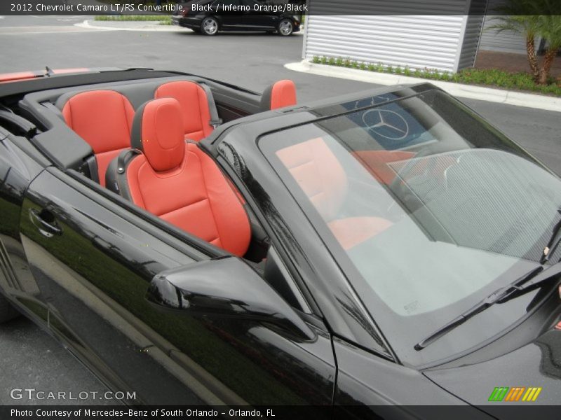 Black / Inferno Orange/Black 2012 Chevrolet Camaro LT/RS Convertible