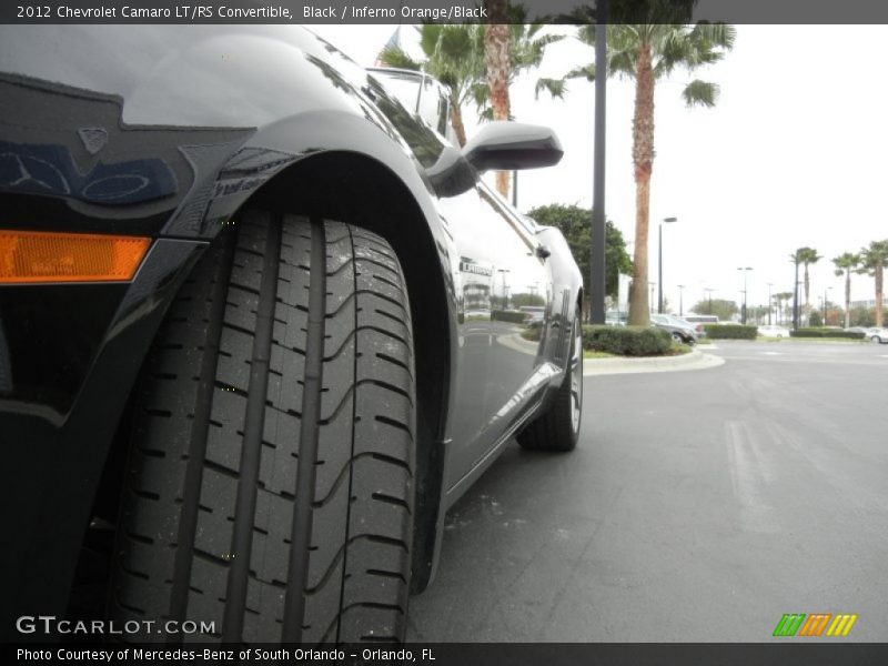 Black / Inferno Orange/Black 2012 Chevrolet Camaro LT/RS Convertible