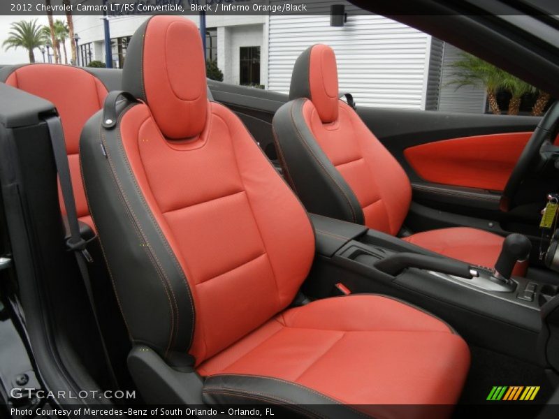  2012 Camaro LT/RS Convertible Inferno Orange/Black Interior